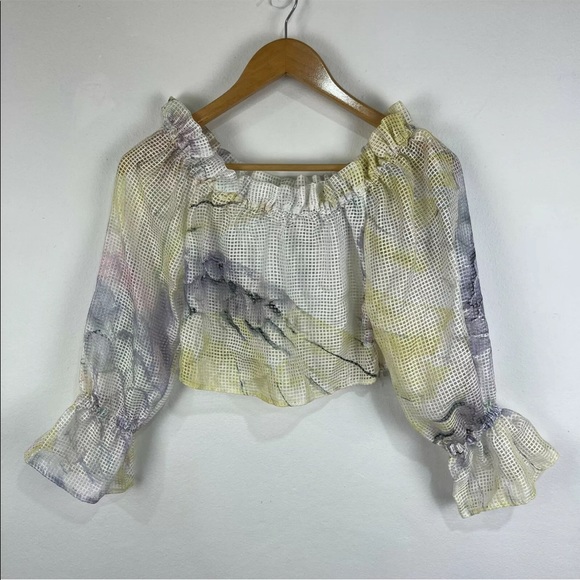 Aje Tops - Aje. Cropped Mesh Top Size 6